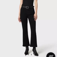 rag & bone casey high-rise flare jeans black