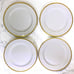 Noritake Patricia Salad Plates White w/ Gold Trim 4982 - Size 7 3/4”