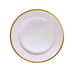 Noritake Patricia Salad Plates White w/ Gold Trim 4982 - Size 7 3/4”
