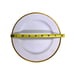 Noritake Patricia Salad Plates White w/ Gold Trim 4982 - Size 7 3/4”
