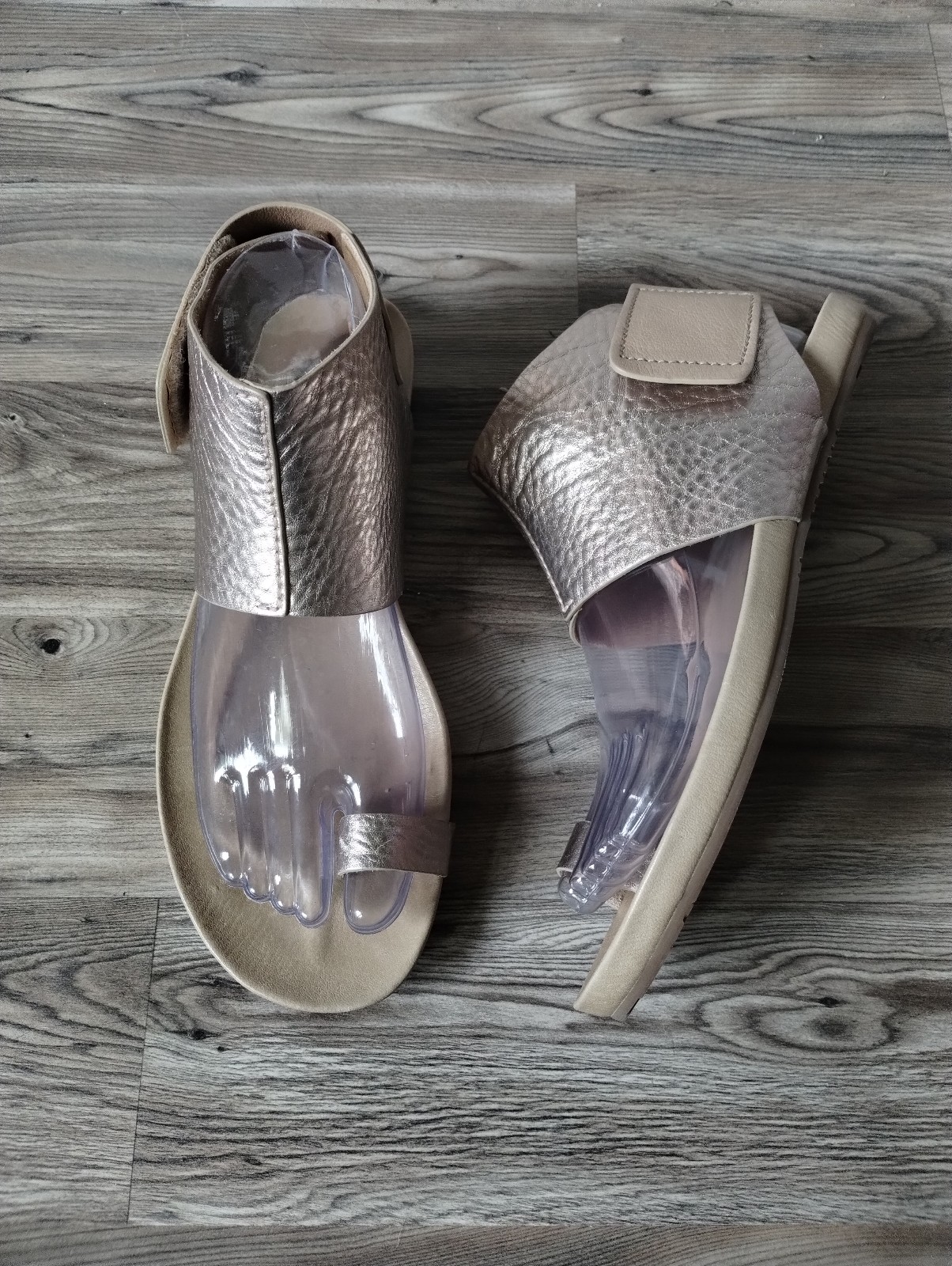 Pedro Garcia Vania Metallic Leather Sandal Women's Size 38.5 US 8.5