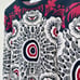 EUC 1490 VALENTINO KNIT TARGET PULL OVER SWEATER SIZE M RED WHITE BLACK