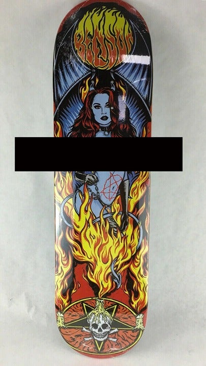Benson Devil Women Pro deck - Death Skateboards 8.75 with grip & free shipping