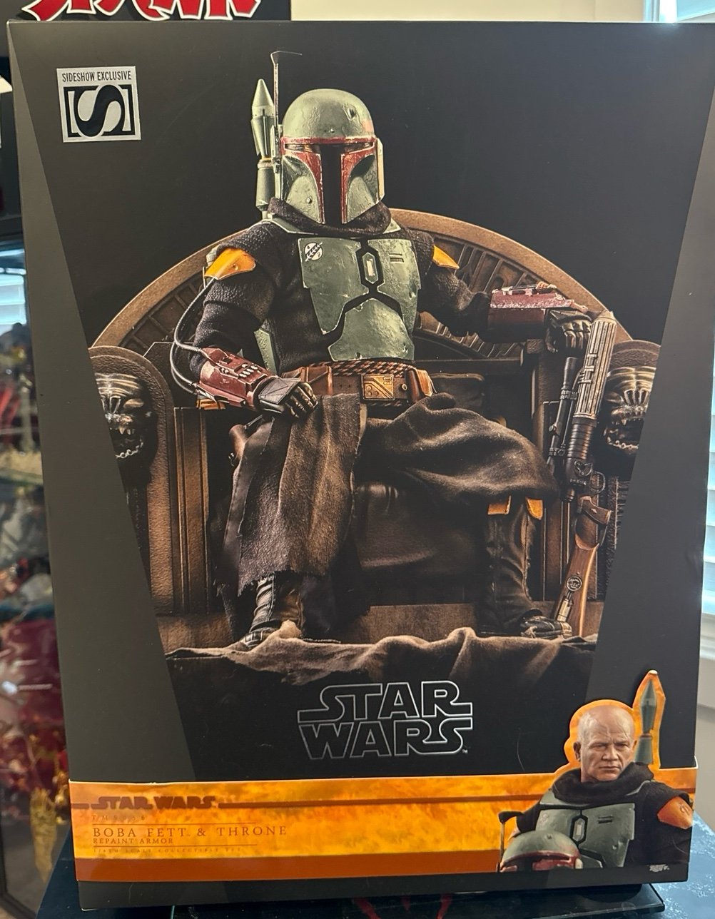 Star Wars, Boba Fett, and throne, hot toys