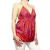 MILLY 100% Silk Red/Purple Print Chain Strap Halter Top Sz 2 295