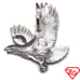 New Flying Eagle charm pendant 925 Solid Silver
