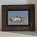 Studio 530 Photograph Framed Art by Connie L. Thaxes Blue and White Ox Lying Dow