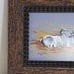 Studio 530 Photograph Framed Art by Connie L. Thaxes Blue and White Ox Lying Dow