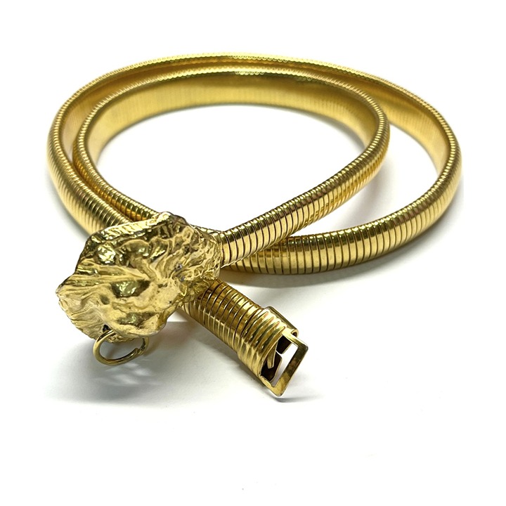 Vintage Lion Door Knocker Gold Belt