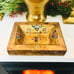 Green, red and gold Florentine Tray (Italy)