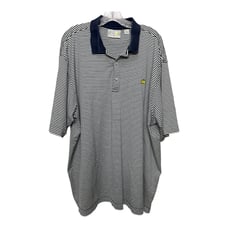 Vintage Masters Augusta National Slazenger Golf Shop Striped Polo Shirt XXL