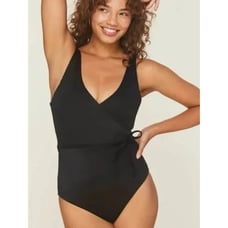 Andie The Belmar Eco Nylon One Piece Swimsuit In Black M NWT