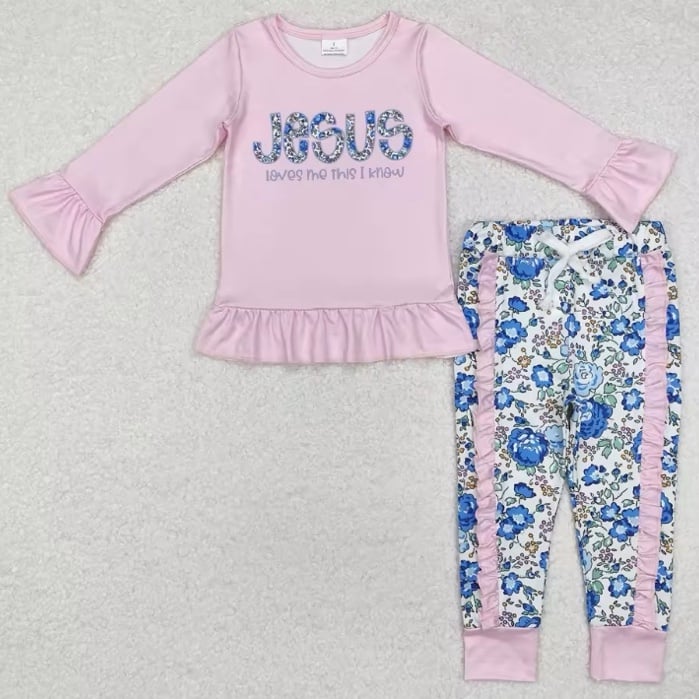 Girls Jesus loves Me Outfit | Sizes 2XS-XL | New