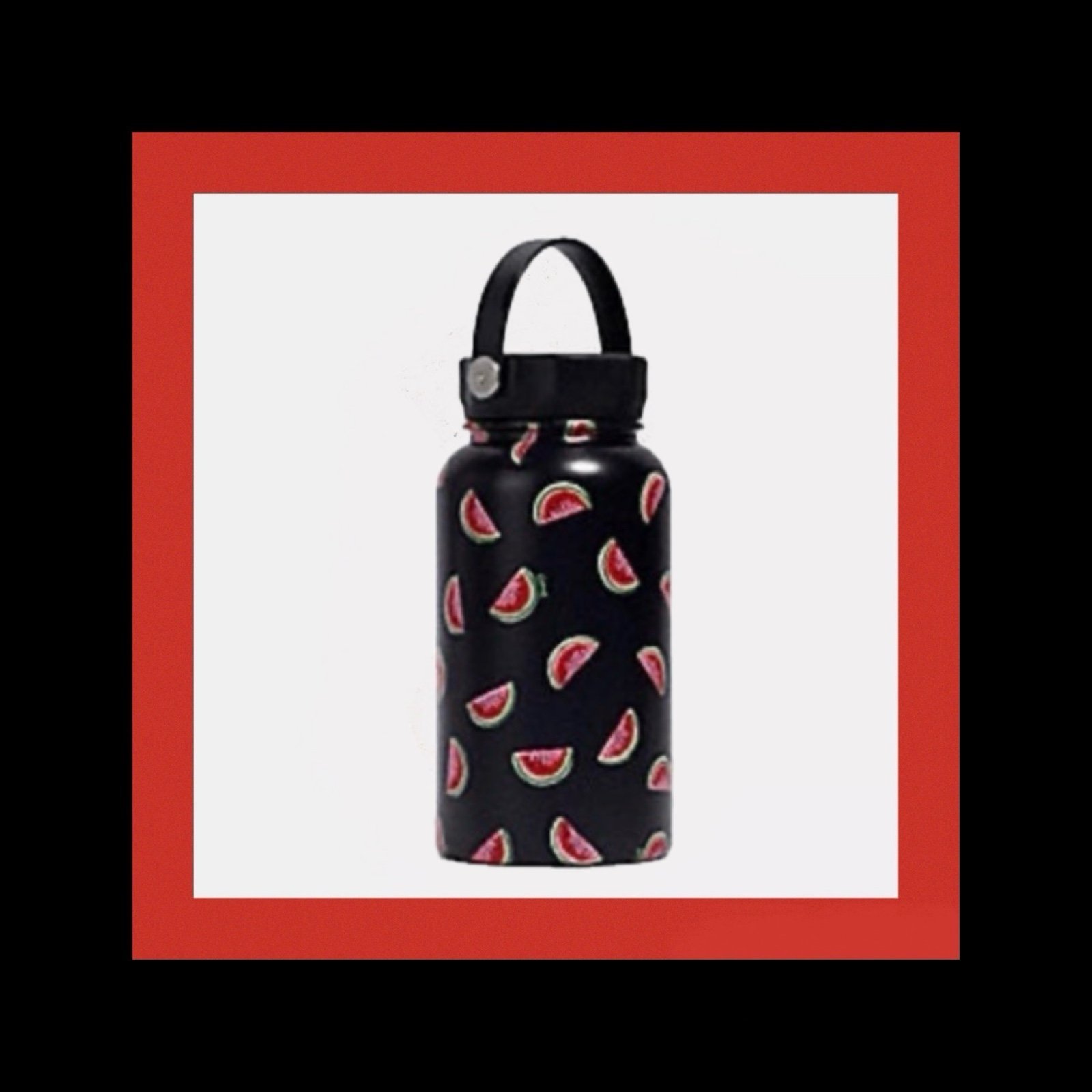 COACH WATER BOTTLE WITH WATERMELON PRINT NIB