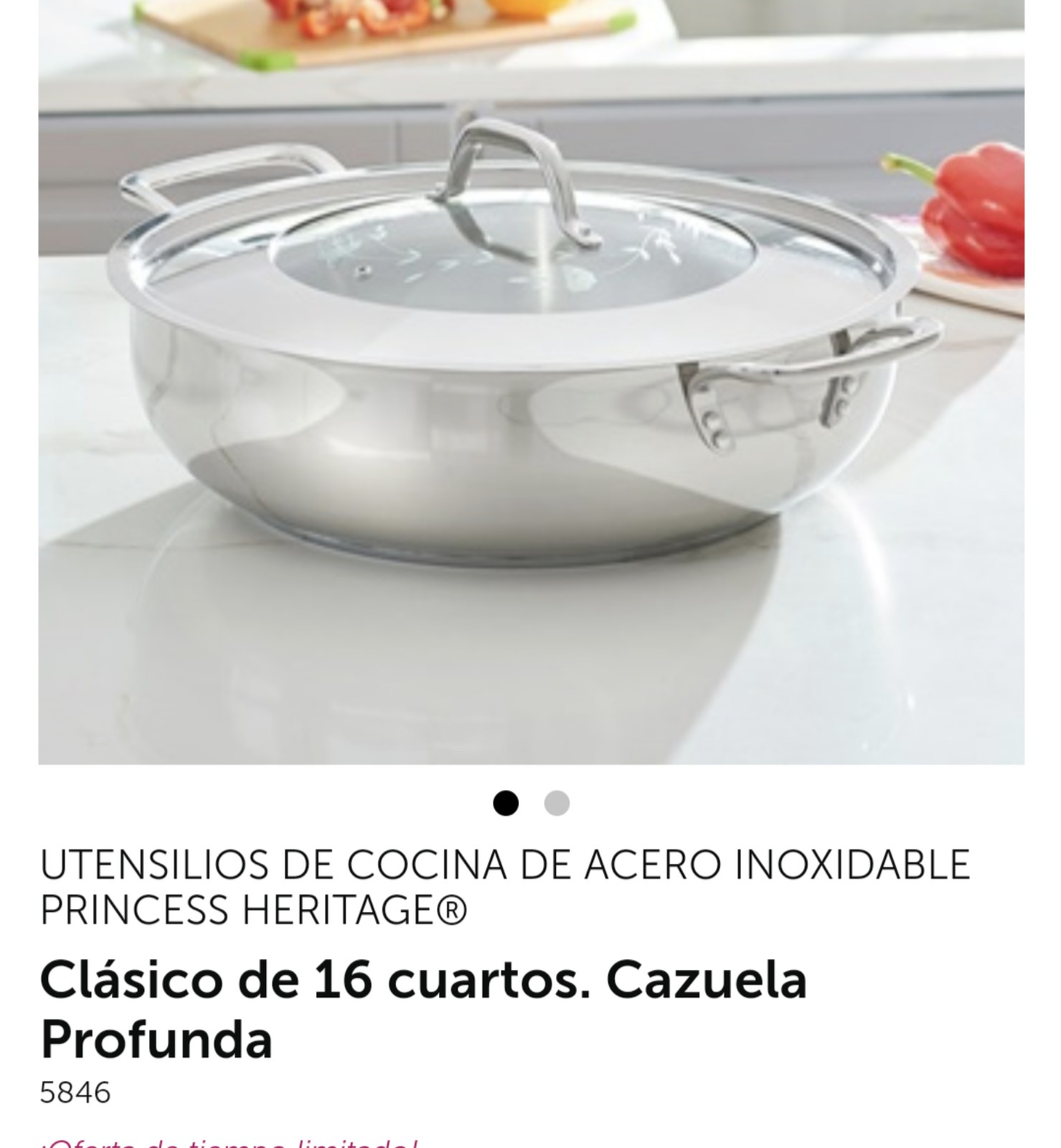 Clásico de 16 cuartos. Cazuela Profunda5846