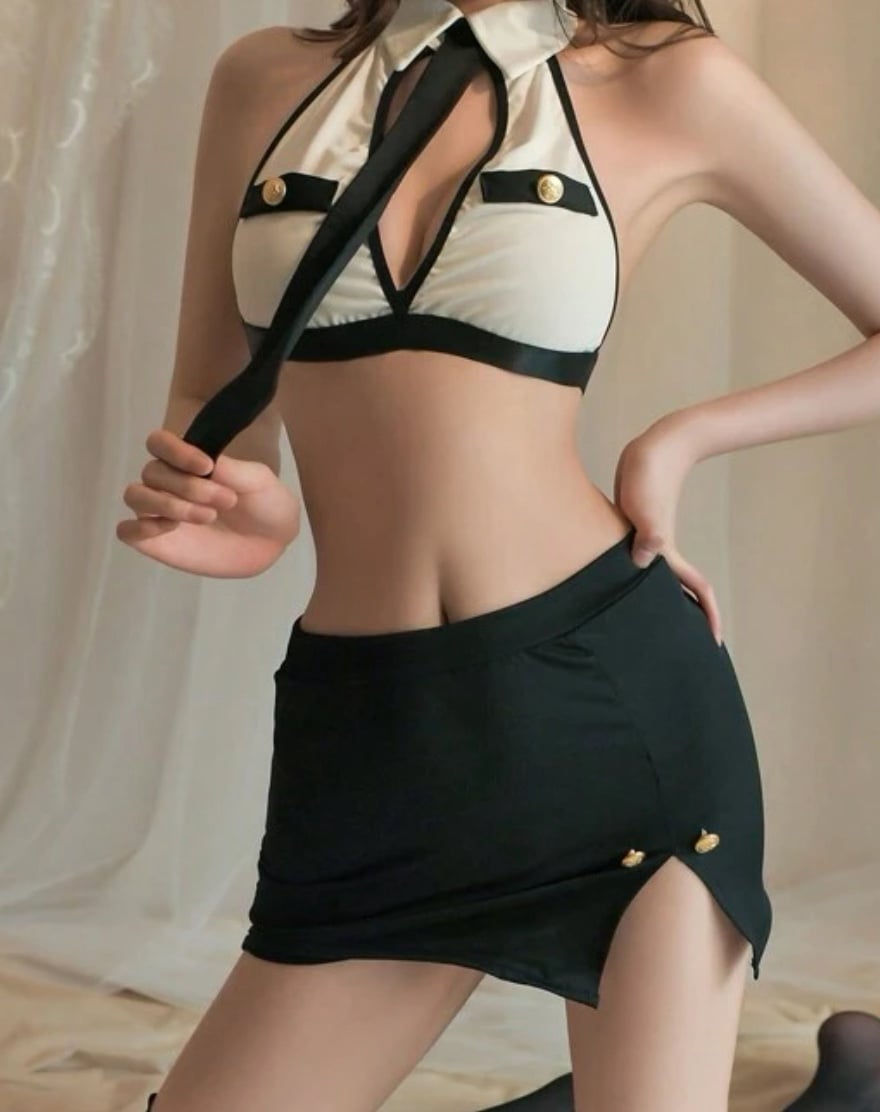Sexy lingerie pilot set. One size.