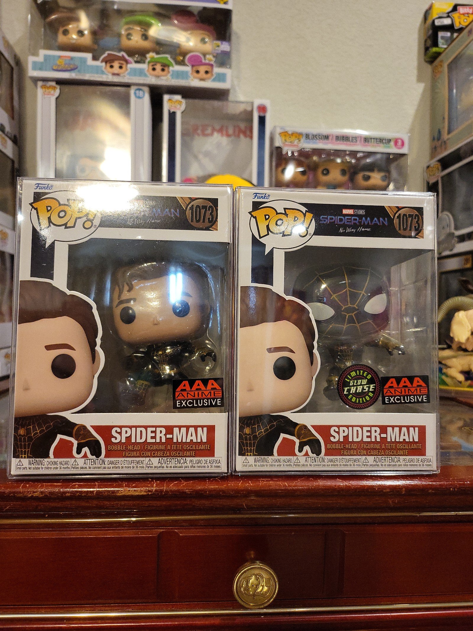 Funko Pop Spider-Man common and chase