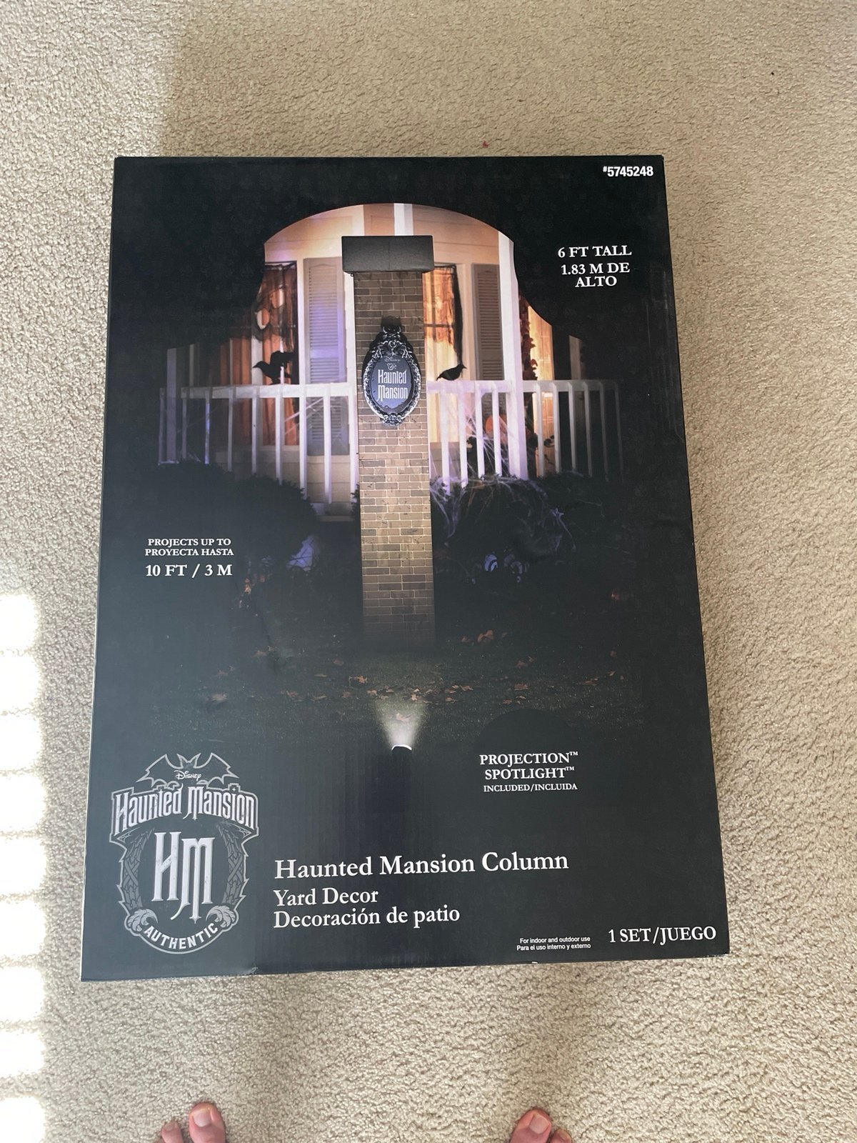 Disney 6-ft The Haunted Mansion Wall Column Decoration