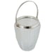 Mid Century Towle William Adams Crystal Silver Plated Ice Bucket Made Italy