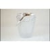 Mid Century Towle William Adams Crystal Silver Plated Ice Bucket Made Italy
