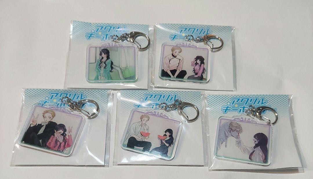 Fragrant Flowers Bloom Proudly: eeo Lottery Acrylic Keychain 5-Piece Set