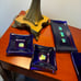 Royal blue infused glass sushi set (5)