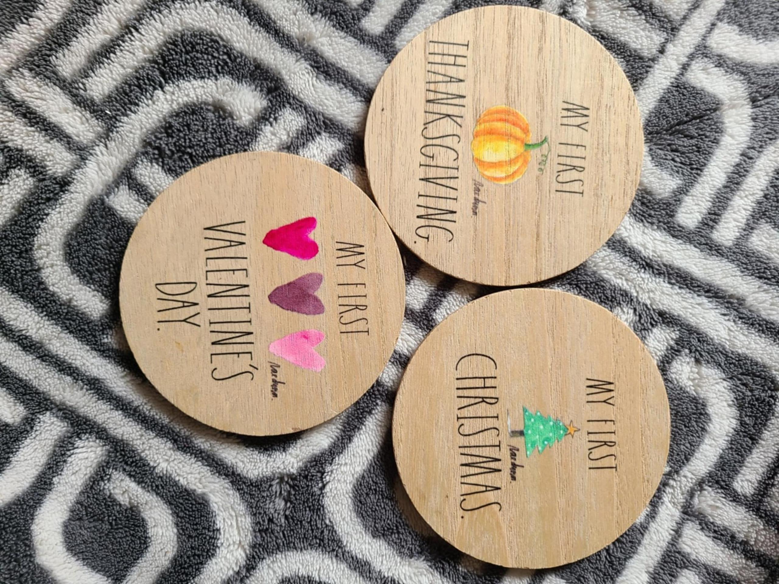 Holiday signs for Babies first 3ct