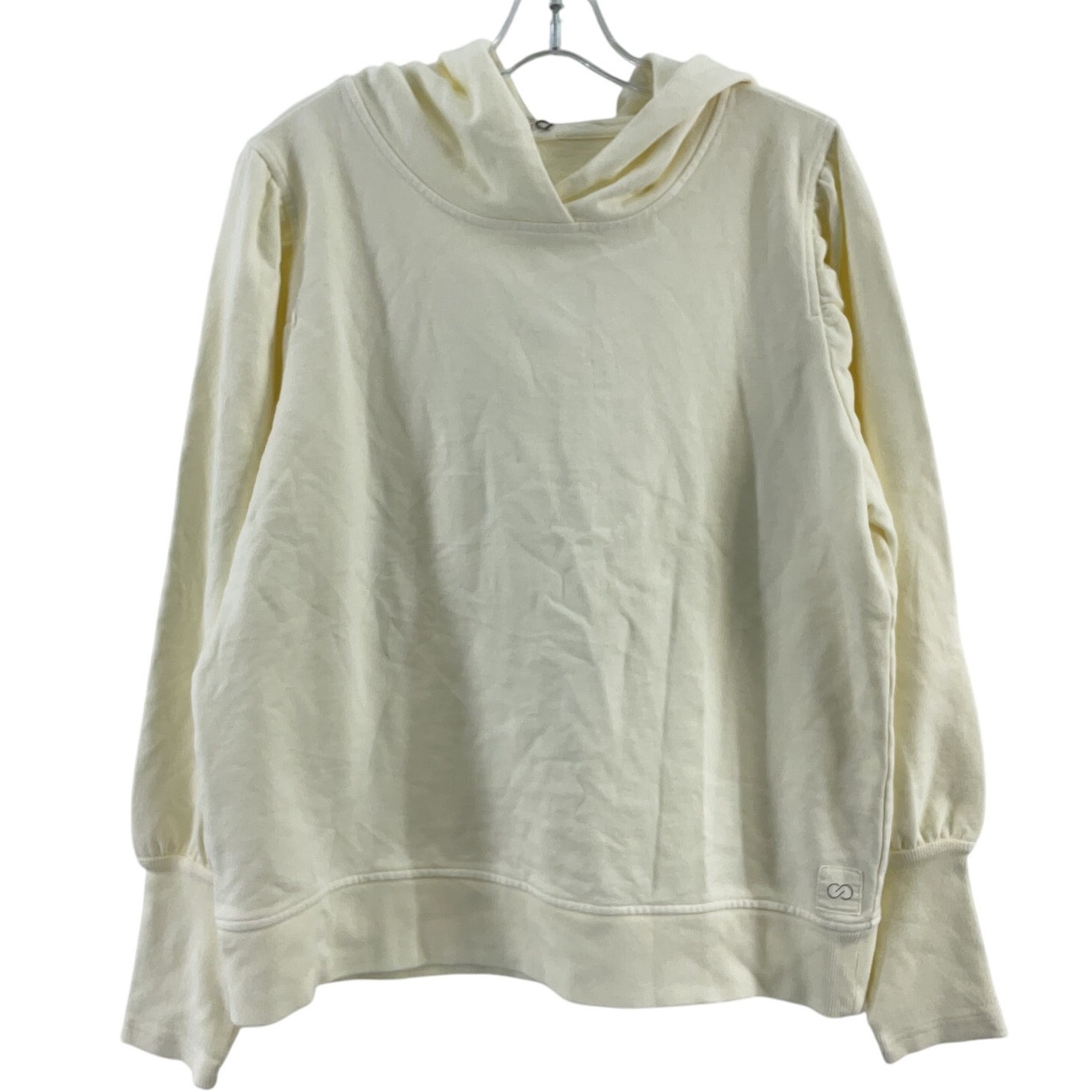 Calia Cream Pullover Hoodie Sweatshirt Women's XL Plus Size NWT