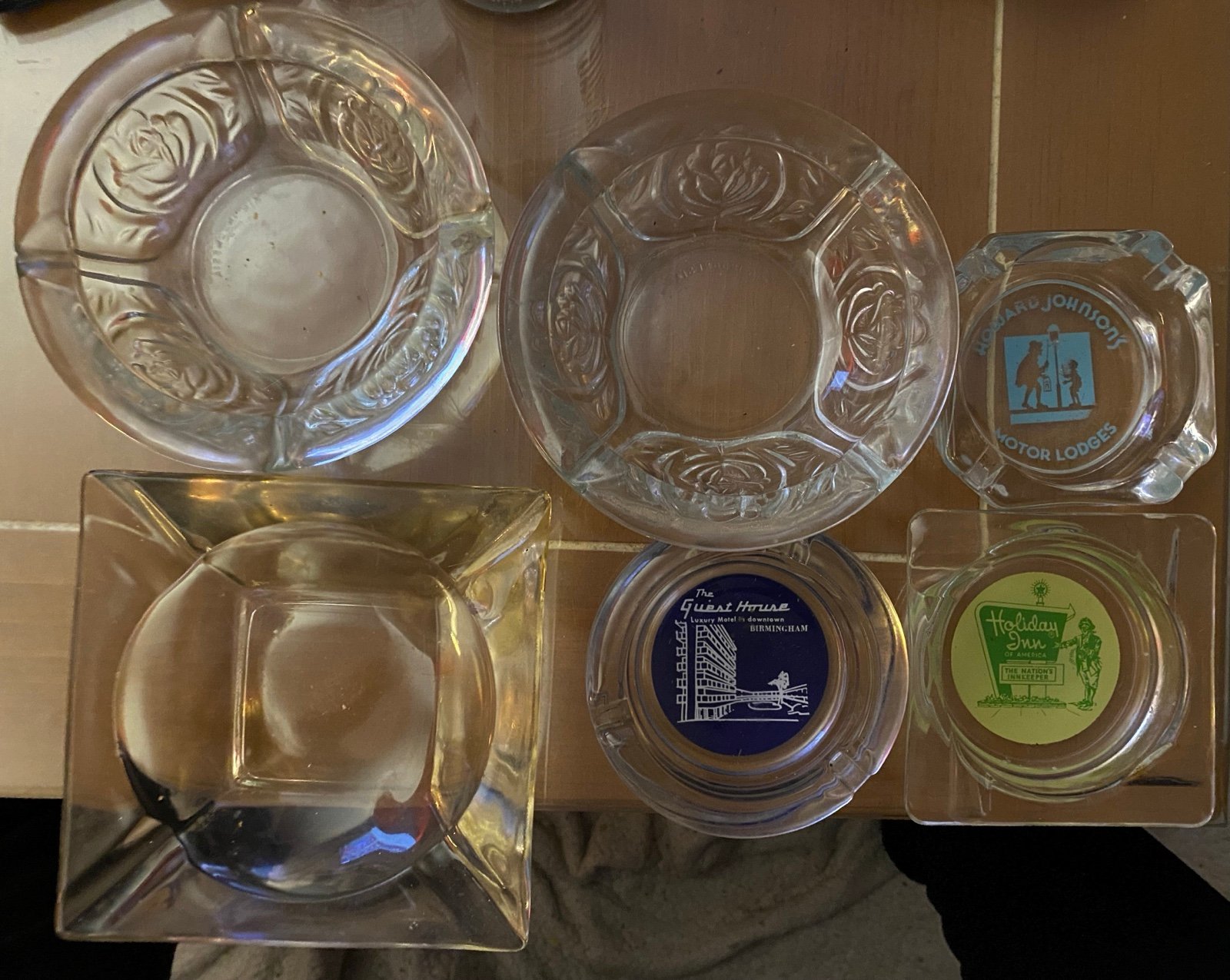 Lot of Ashtrays Advertising and Glass