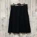 CHANEL Coco Mark Pleated Skirt - Size 40, Wool, Silk, Black