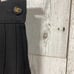 CHANEL Coco Mark Pleated Skirt - Size 40, Wool, Silk, Black