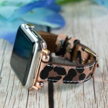 Pink Leopard Pattern Apple Watch Strap