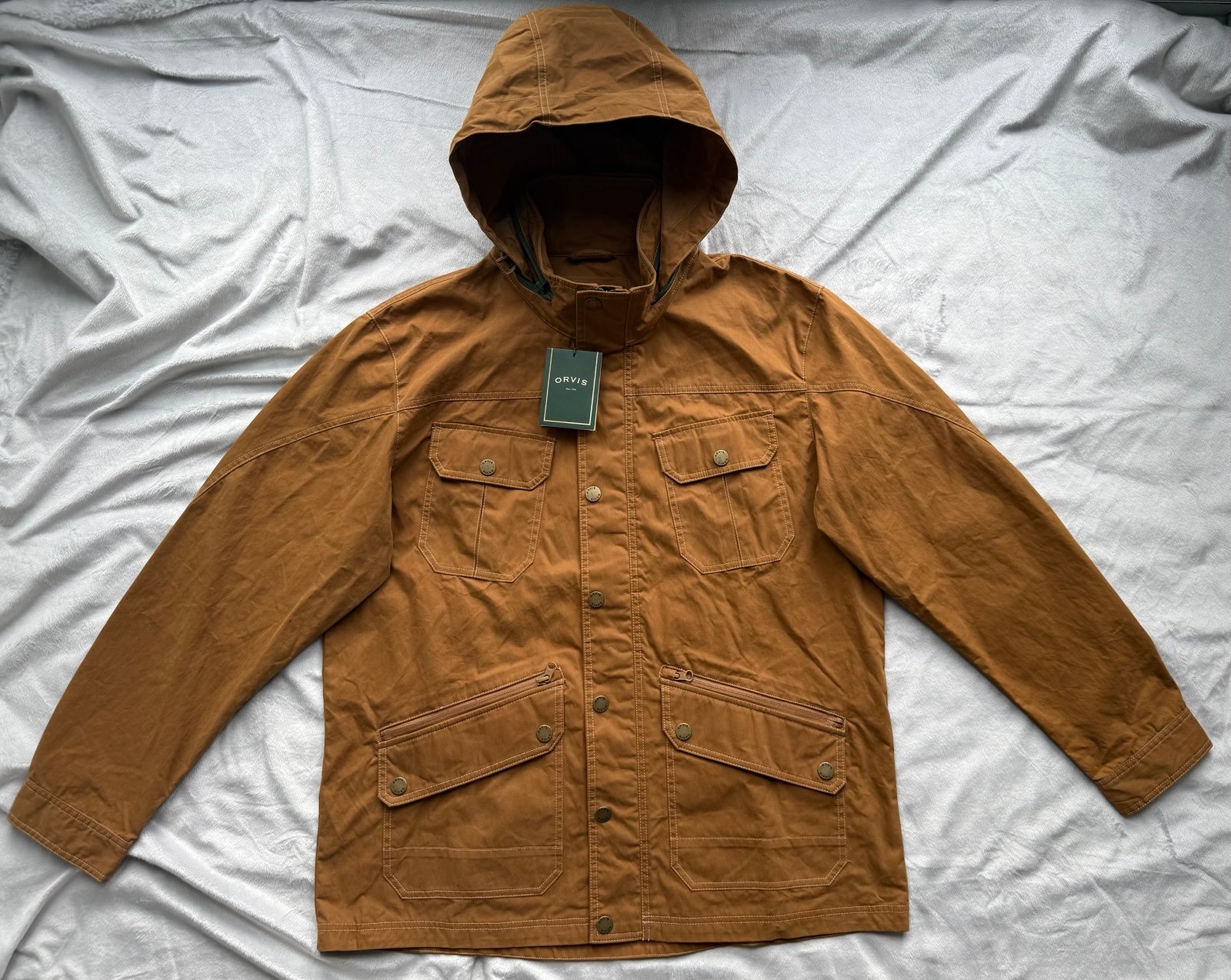 NWT Orvis Men's Hunting/Field Jacket Brown Size L
