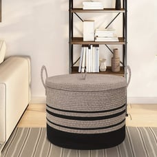 1pc Covered Blanket Basket 20 X 15\