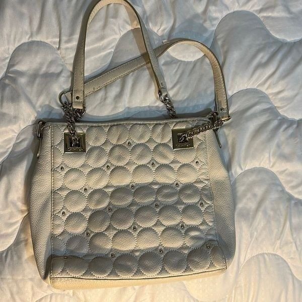 Calvin Klein Leather White Purse with Strap Option