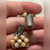 Elegant Vintage Cream Bead Statement Necklace