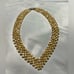 Elegant Vintage Cream Bead Statement Necklace