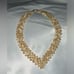 Elegant Vintage Cream Bead Statement Necklace