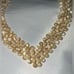 Elegant Vintage Cream Bead Statement Necklace