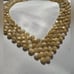 Elegant Vintage Cream Bead Statement Necklace