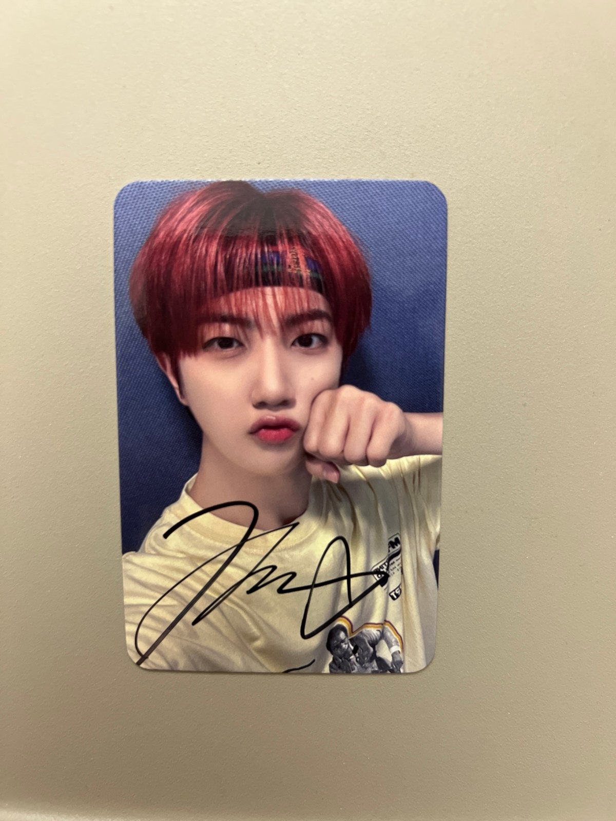 Wonjin sun seeker video call winner sign card
