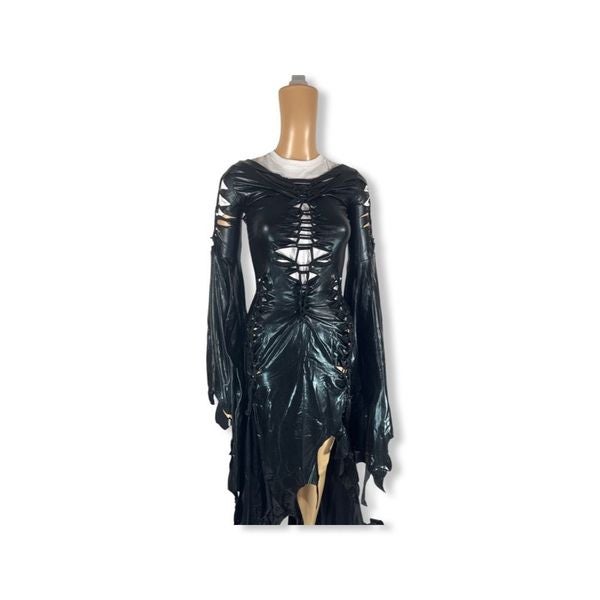 Wulgaria Gothic Elvira Custom Made Dress, Womens size S ,Black