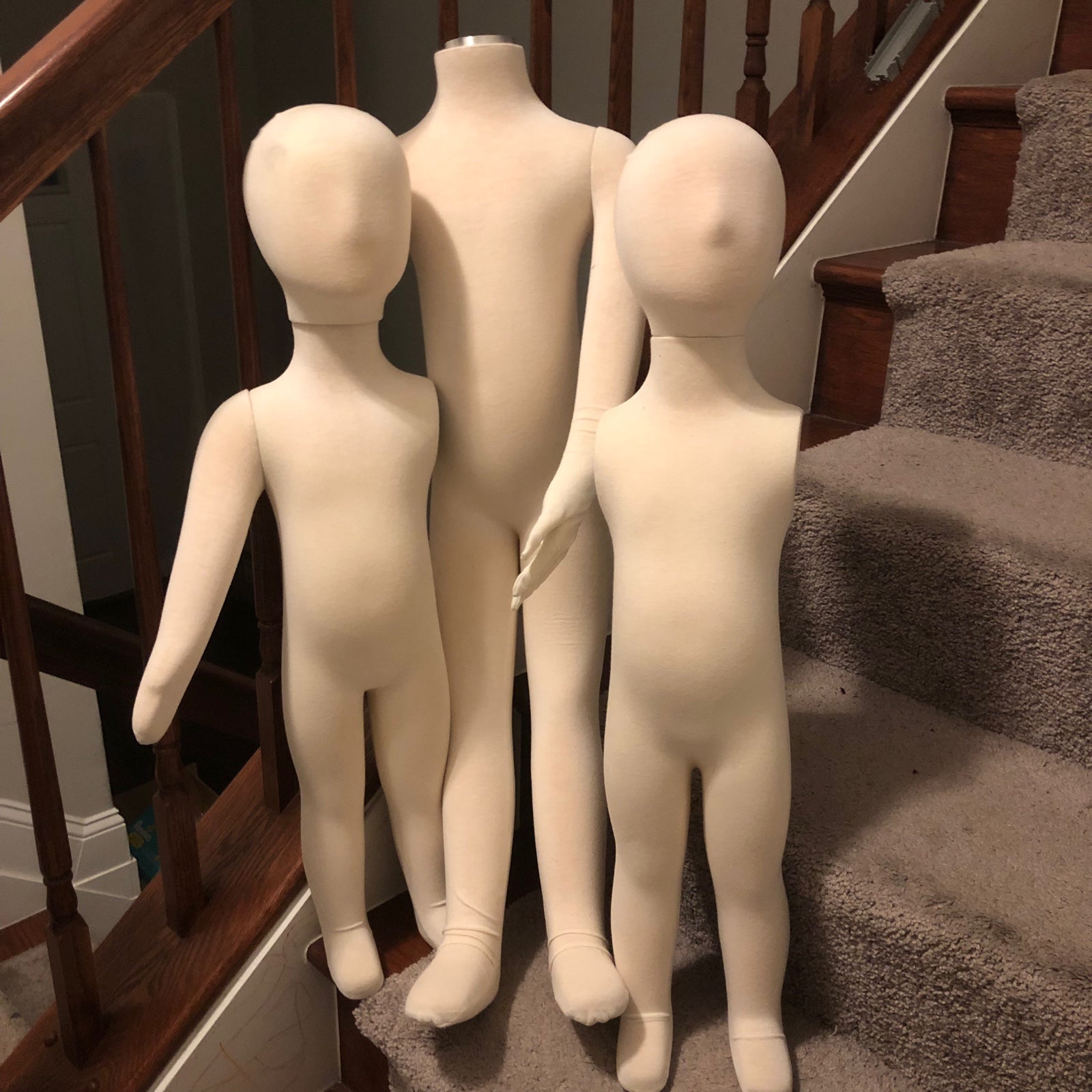 (3) Sturdy Poseable Child Mannequins