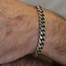Cuben Silver Chain Cuff Bracelet, SOLD
