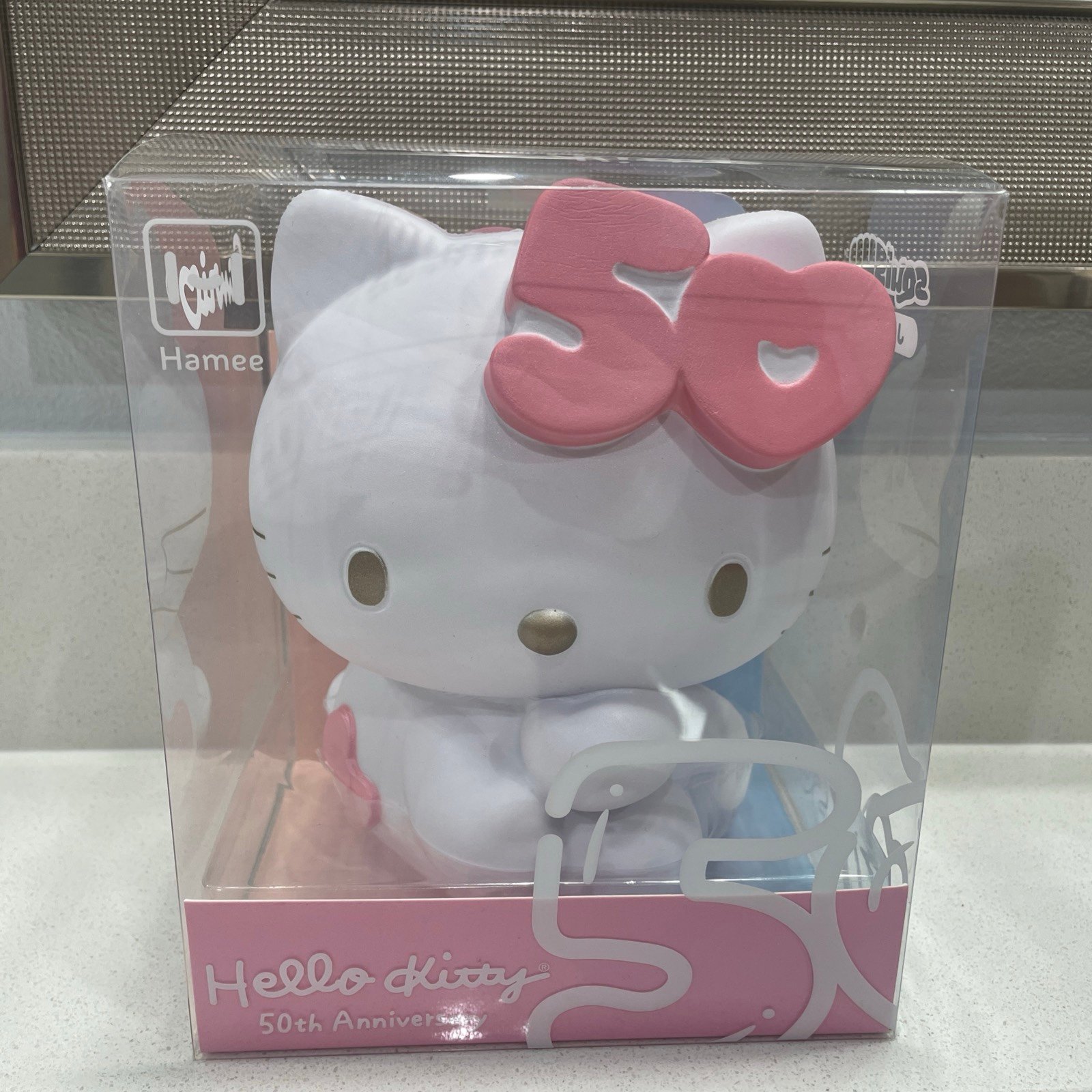 Sanrio Hello Kitty 50th Anniversary Hamee Jumbo Squishu Rare NEW
