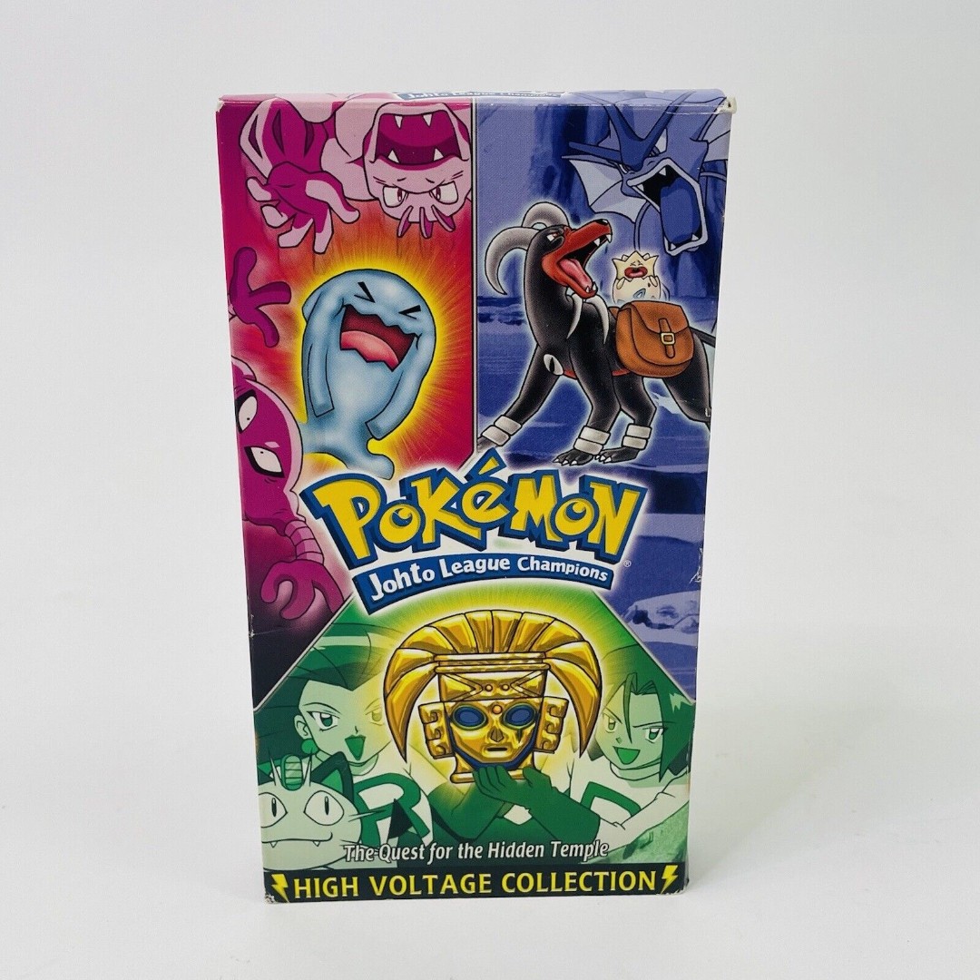 Pokemon Johto League Champions VHS - Quest for Hidden Temple - Rare