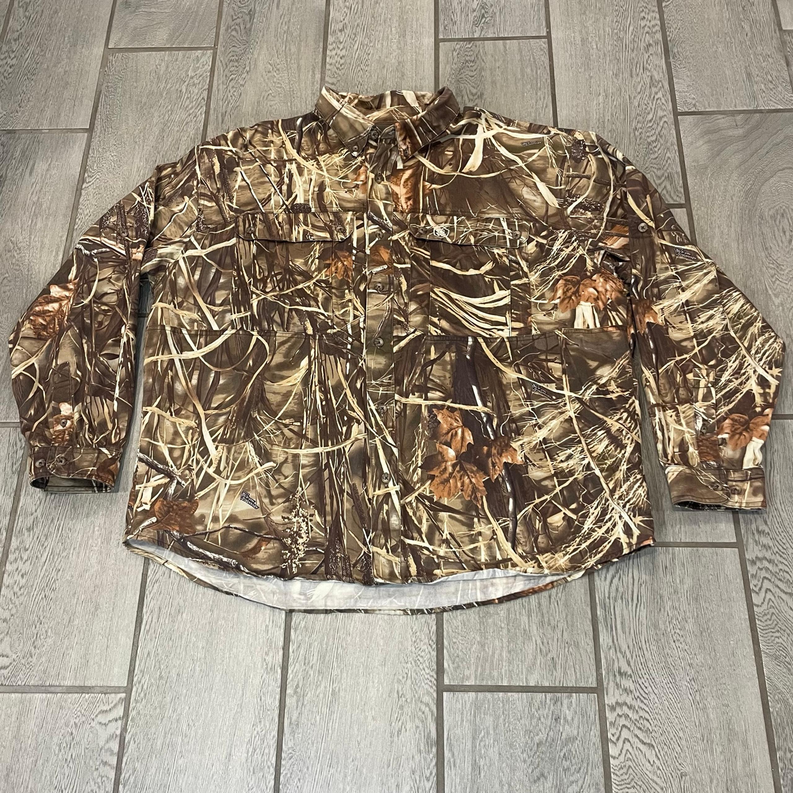 Game Winner Advantage Max-4 Long Sleeve Button Up Camo Hunting Shirt Mens 3XL