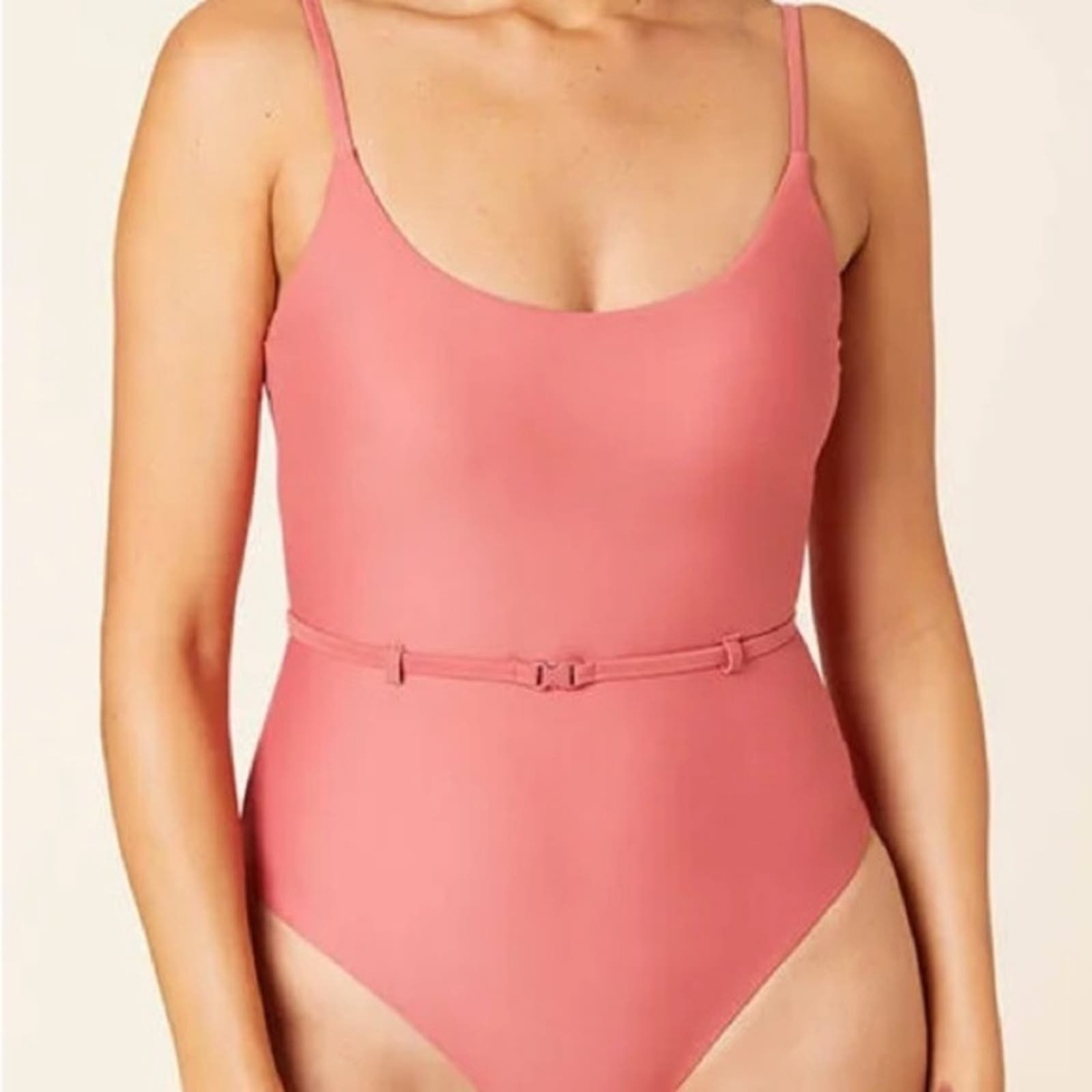 Andie Riviera belted one piece swimsuit size medium NWT
