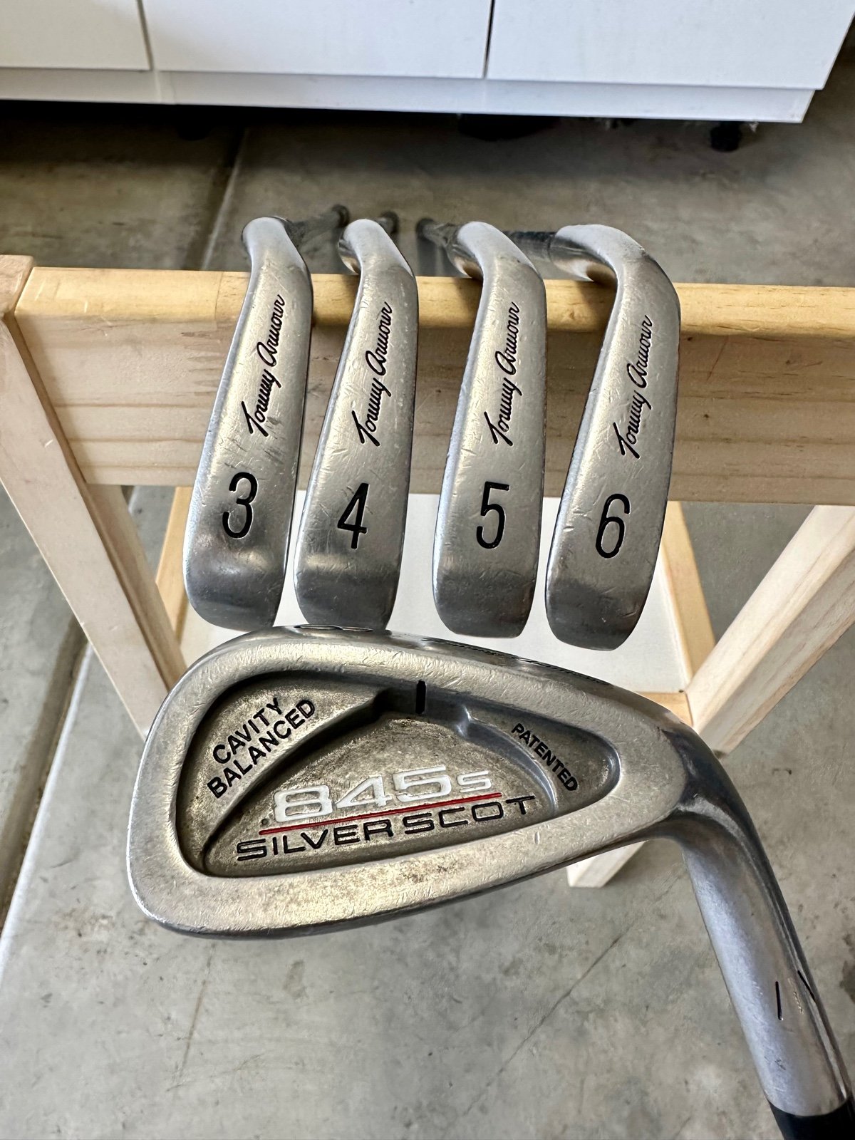Tommy Armour 845s SILVER SCOT 3,4,5,6,8 Iron Set Steel Stiff Flex RH.
