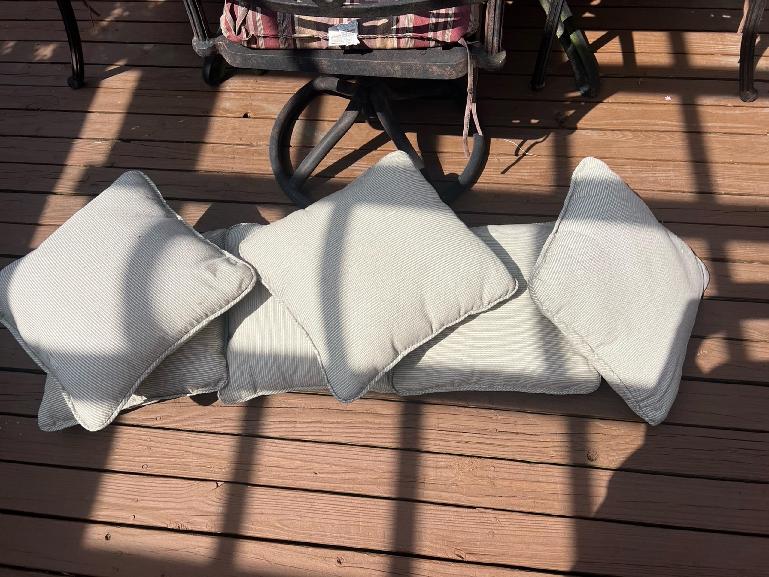 7 Outdoor WeatherProof Pillows (Price includes all)